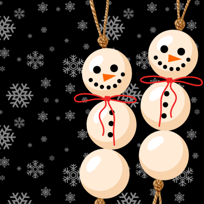 Wood Bead Snowmen